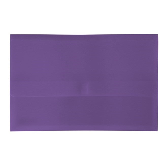 Bantex Polydoc Document Wallet PP Foolscap Purple