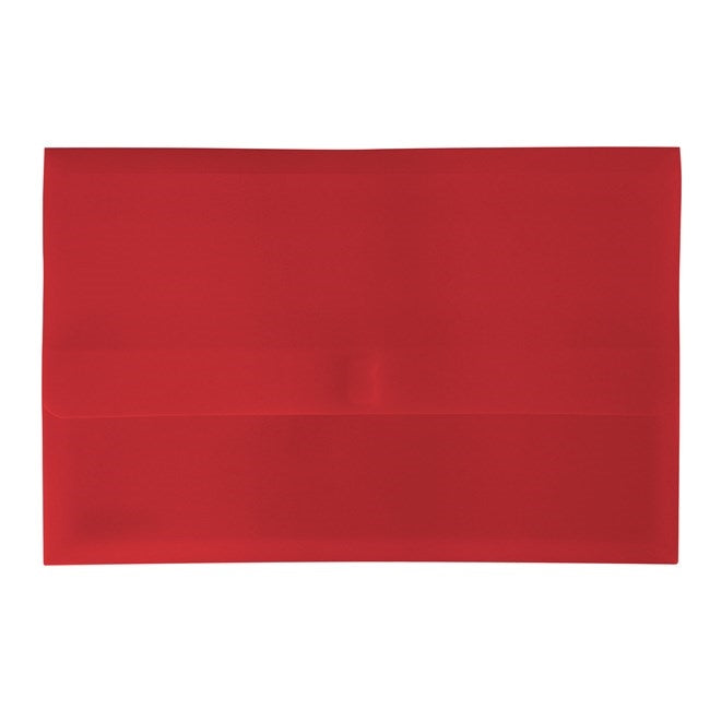 Bantex Polydoc Document Wallet PP Foolscap Red