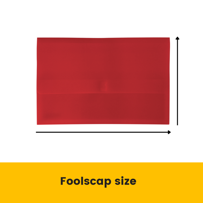 Bantex Polydoc Document Wallet PP Foolscap Red