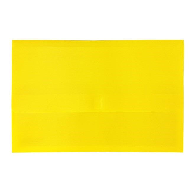 Bantex Polydoc Document Wallet PP Foolscap Yellow