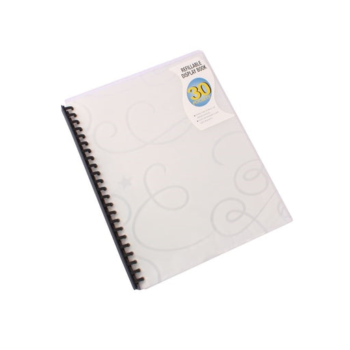 Bantex Jewel Refillable Display Books PP A4 30 Pockets Clear