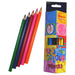 Belgrave Coloured Pencils Triangular Jumbo Wood Pack 12 Assorted