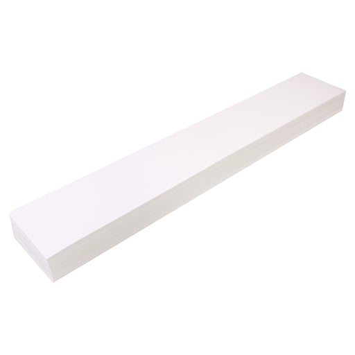 Quill Sentence Card Strips Blank 300gsm 600 x 100mm Pack 100 White