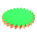 Brenex Fluoro Starburst 205mm Diameter Single Sided 60 Sheets Assorted