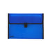 Bantex Expanding File Pop Gear PP A4 Buckle Closure Blue