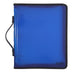 Bantex Translucent Zipper Binder PP A4 3O Ring 25mm Blue