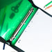 Bantex Translucent Zipper Binder PP A4 3O Ring 25mm Green