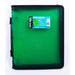Bantex Translucent Zipper Binder PP A4 3O Ring 25mm Green