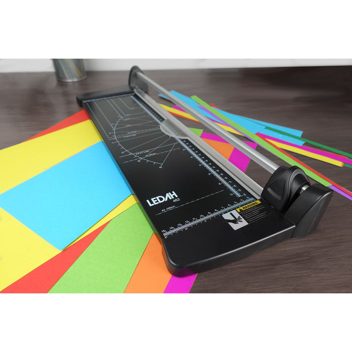Ledah A3 Home Trimmer Metal Base 10 Sheet Capacity Black