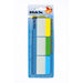 Bantex Stick On Filing Tabs 37mm x 50mm 30 Sheets Assorted