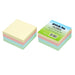 Stick On Notes 76mm x 76mm 4 Pads x 100 Sheets Pastel Assorted