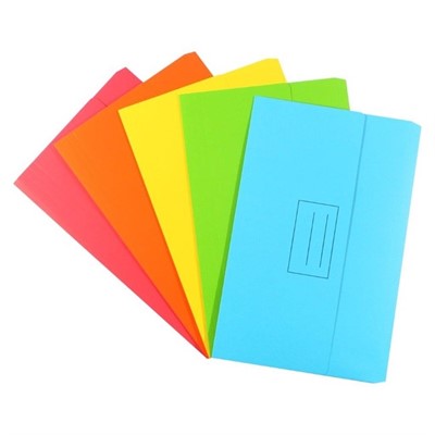 Bantex Document Wallet Manilla 230gsm Foolscap Pack 10 Assorted