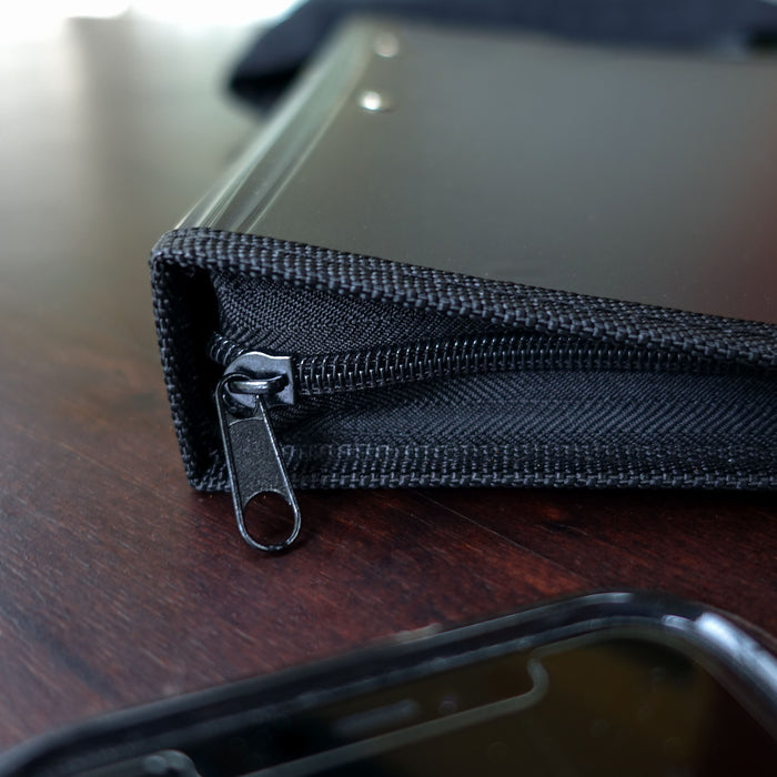 Bantex Zipper Binder A4 2D Ring 25mm Black
