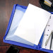 Bantex Zipper Binder A4 2D Ring 25mm Blueberry