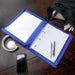 Bantex Zipper Binder A4 2D Ring 25mm Blueberry
