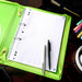Bantex Zipper Binder A4 2D Ring 25mm Lime