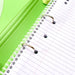 Bantex Zipper Binder A4 2D Ring 25mm Lime