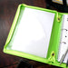 Bantex Zipper Binder A4 2D Ring 25mm Lime