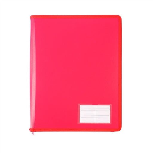 Bantex Zipper Binder A4 2D Ring 25mm Melon