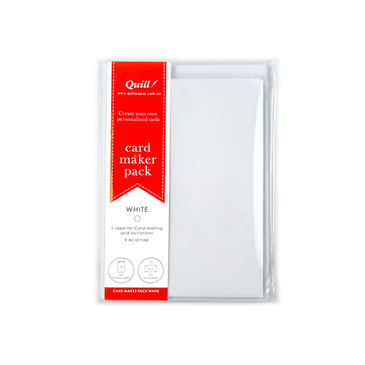 Quill Card Maker Pack 10 White