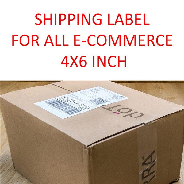 100 × 150 MM Direct Thermal Labels – Shipping & Courier Barcode Labels (Pack of 50)