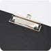 PVC Black A4 Clipfolder double fold and inside pocket