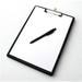 PVC Black A4 Clipfolder double fold and inside pocket