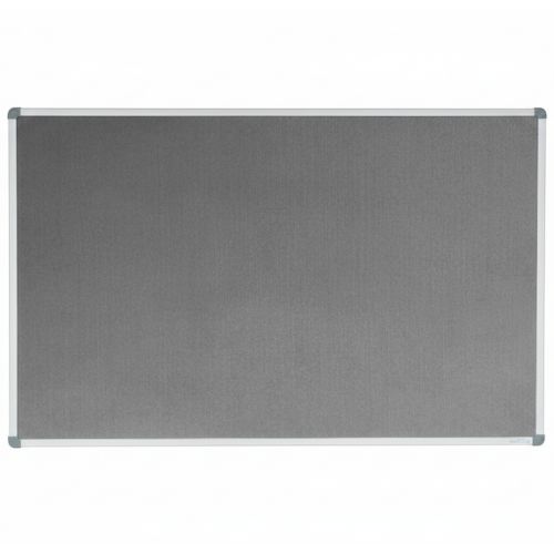 Visionchart Corporate Felt Pinboard Standard Frame 1800 x 1200mm Grey