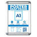 Visionchart Poster Snap Frame A1 900 x 655 x 25mm Silver VQ0001