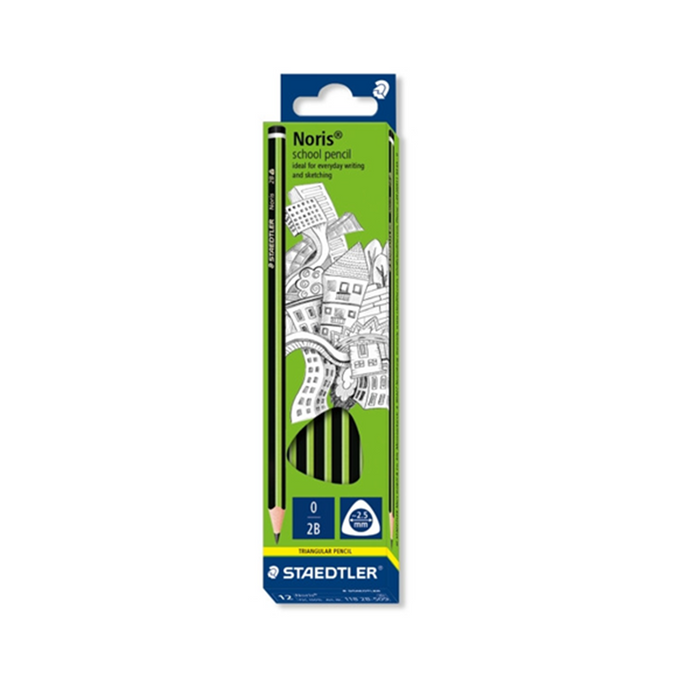 Staedtler Noris Triangular Graphite Pencil - 2B