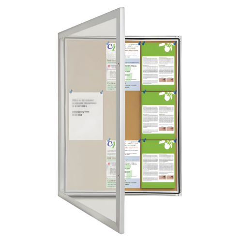 Visionchart TX Weather Resistant Notice Case Cork 820 x 1080mm