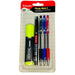 Luxor Study Mate 2 Pack of 5 – Text Marker, Permanent Marker & Ball Pens