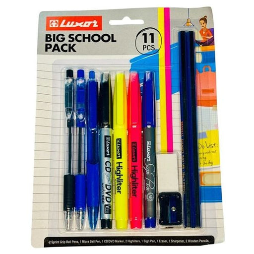Luxor Big School Pack (11 Pcs) – Complete Stationery Kit for Students