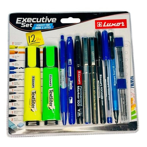 Luxor Executive Set – Premium 12 Pieces Stationery Kit