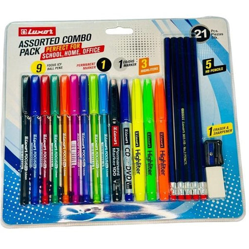 Luxor Assorted Combo Pack – (21 Pcs)