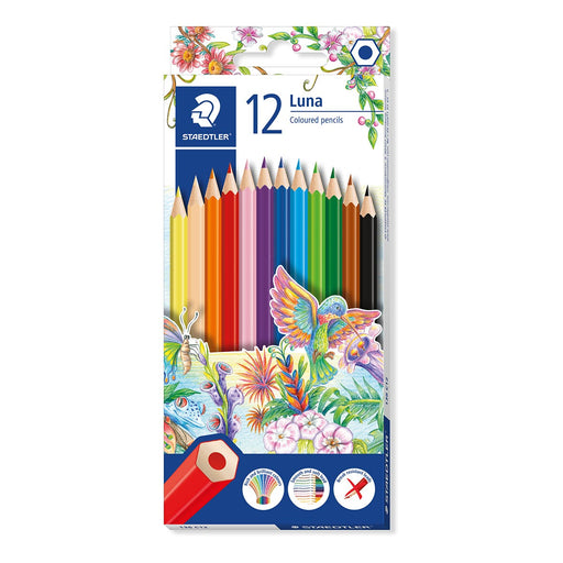 Staedtler 12 Luna Coloured Pencils Hexagon Shape