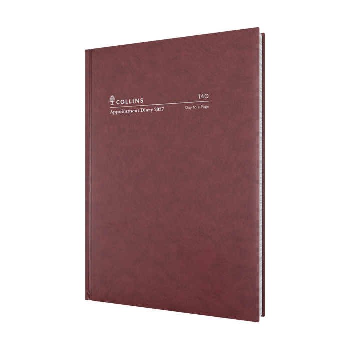 2027 Calendar Year Diary/Planner - 12 Month A4 Day to Page, 15 mins - Hard Cover - Collins