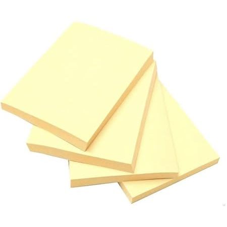 Bibbulmun Repositionable Sticky Notes – 36 x 48mm Pastel Yellow