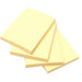 Bibbulmun Repositionable Sticky Notes – 36 x 48mm Pastel Yellow