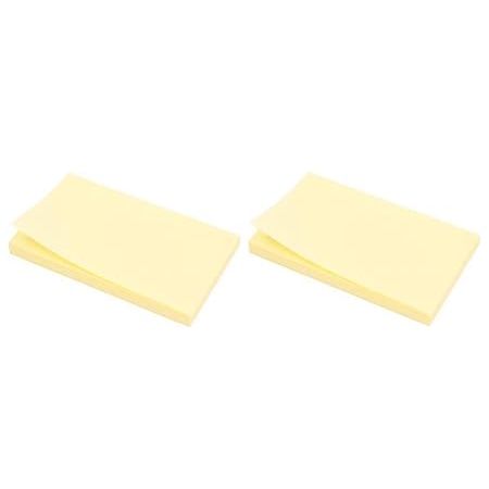 Bibbulmun Repositionable Sticky Notes – 36 x 48mm Pastel Yellow