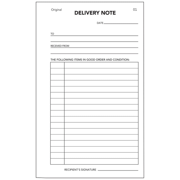 Olympic Carbonless Duplicate Delivery Docket Book NO.700 200×125 50 Leaf