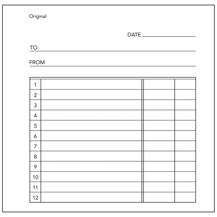 Olympic Carbonless Duplicate Docket Book NO.50 120×125 50 Leaf