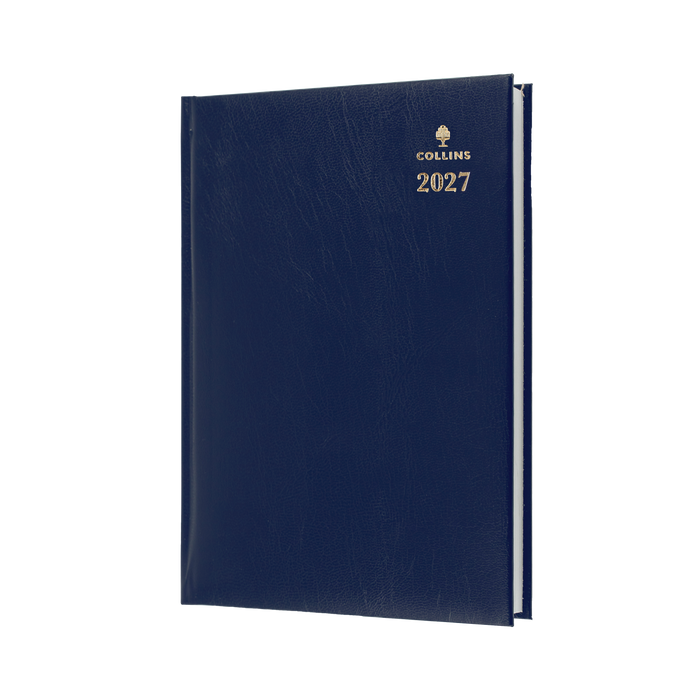 2027 Calendar Year Diary/Planner - 12 Month A4 Day to Page - Hard Cover - Collins Sterling Range