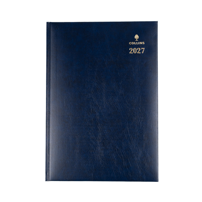 2027 Calendar Year Diary/Planner - 12 Month A4 Day to Page - Hard Cover - Collins Sterling Range