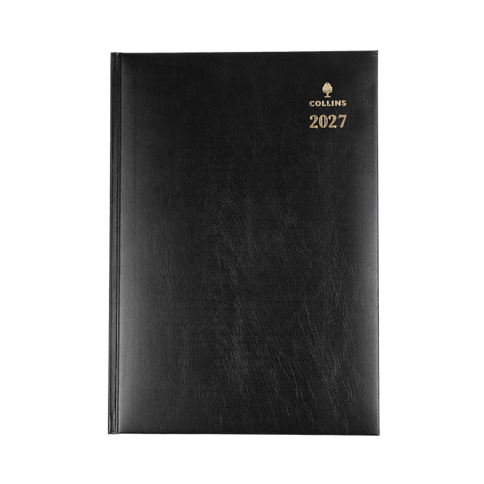 2027 Calendar Year Diary/Planner - 12 Month A4 Day to Page - Hard Cover - Collins Sterling Range