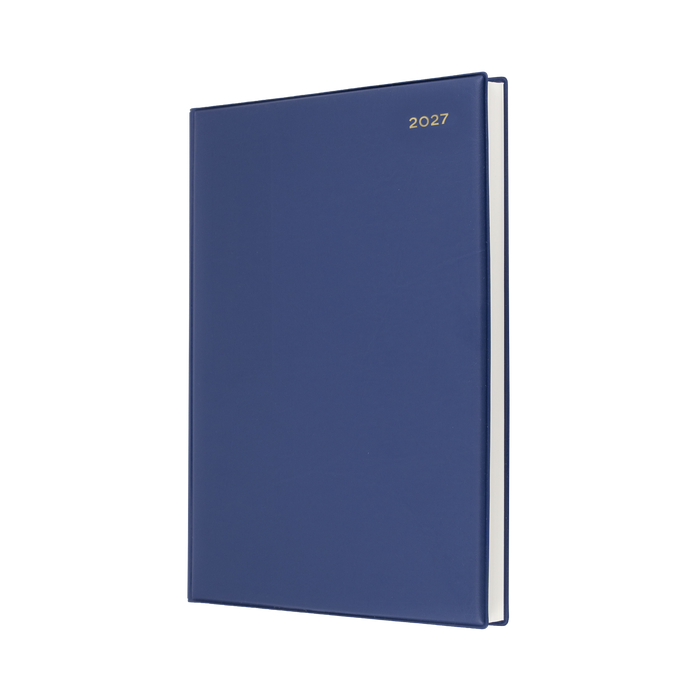 2027 Calendar Year Diary/Planner - 12 Month A4 Day to Page - PVC Cover - Collins Belmont Range