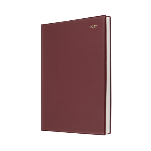 2027 Calendar Year Diary/Planner - 12 Month A4 Day to Page - PVC Cover - Collins Belmont Range