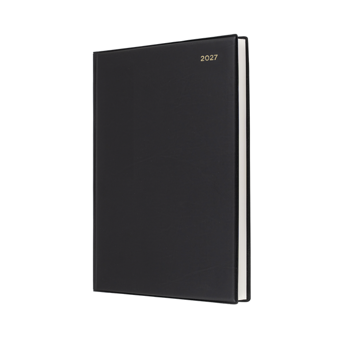 2027 Calendar Year Diary/Planner - 12 Month A4 Day to Page - PVC Cover - Collins Belmont Range