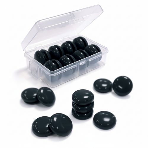 Visionchart Magnetic Buttons 20mm Pack of 16 Black VA0017-BLK
