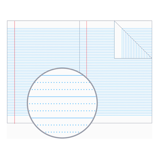 Olympic Binder Book 14mm Dotted Thirds with Red Margin A4 64 pages
